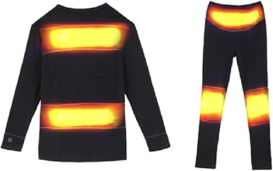 Battery heated thermal underwear Clearance