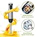 Bonsenkitchen 4-in-1 Immersion Blender Handheld, 20 Speeds Hand Blender with Turbo Mode, Stainless Steel Blade, Egg Whisk, Beaker & Chopper Bowl, Stick Mixer for Soup, Smoothie, Puree, Baby Food