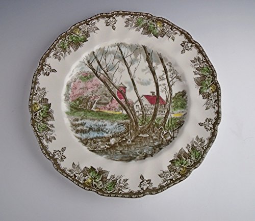 Johnson Brothers China THE FRIENDLY VILLAGE Lg Dinner Plate Willlow by Brook EX!