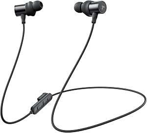 Truefree HD-100 Bluetooth Headphones, in-Ear Magnetic Neckband Earphone, Wireless Workout Earbuds, IP67 Waterproof, 11mm Drivers, 20H Playtime, Fast Charge, AI Noise Cancellation for Sports Work