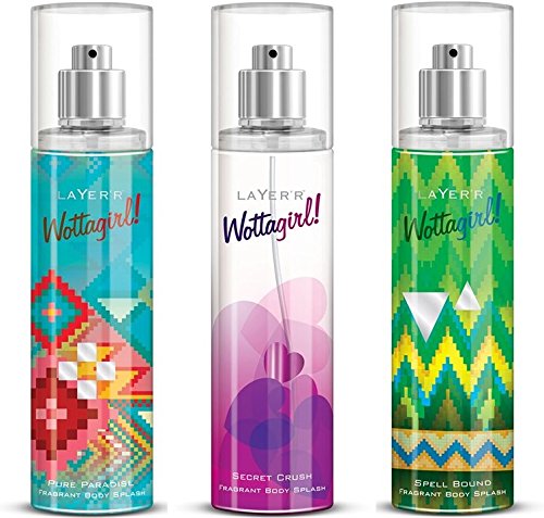 Layer'r Wottagirl Pure paradise Secret Crush Spell Bound Body Spray Combo Of 3-picture-22