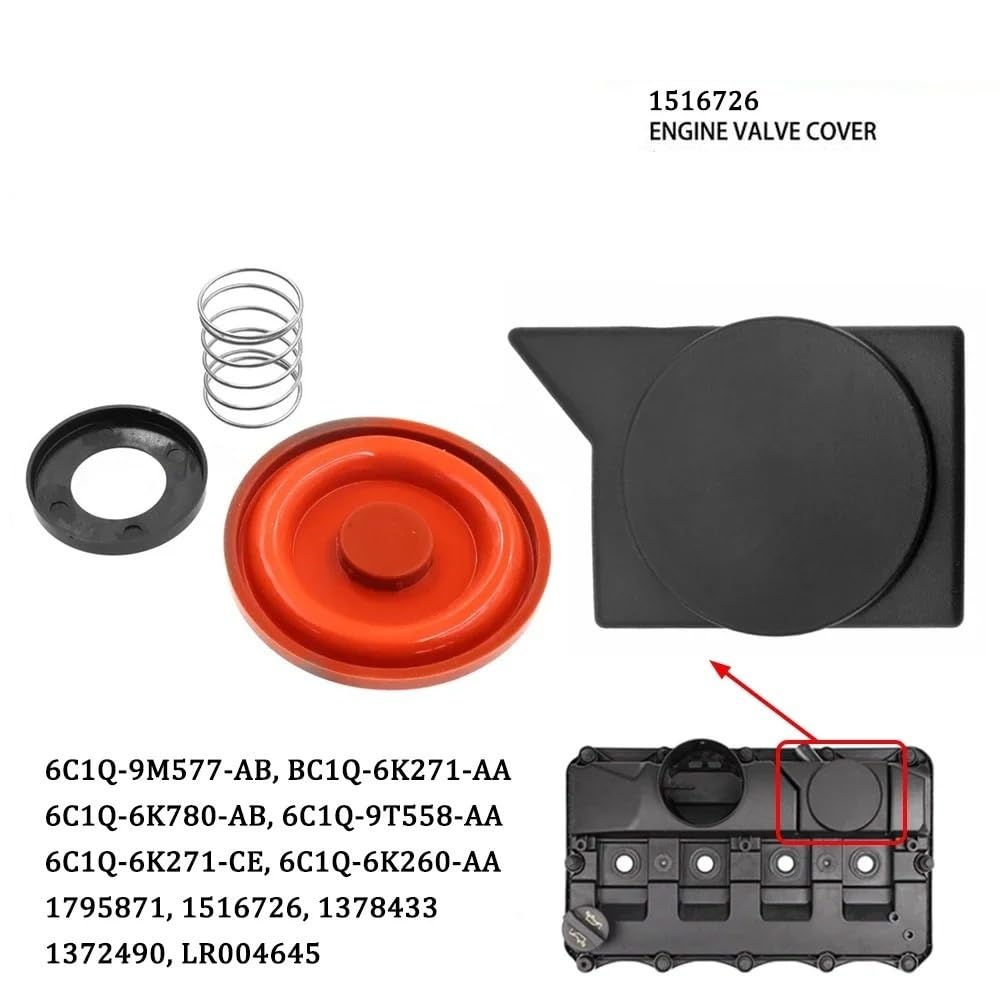 Coperchio Valvola Motore Membrana Di Riparazione Coperchio Valvola PCV 68mm Per Ford Per Transit MK7 2.4 Per RWD 06-14 1516726 LR007754 1526690 1378433