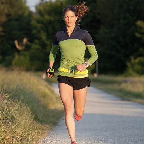 Amphipod Hydraform Ergo-Lite Handheld Water Bottle, BPA-Free Minimalist Insulated Hydration for Ultra-Running & Walking - Black/Green -10.5 oz - Image 3