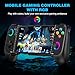 MystNova Wireless Phone Controller for iPhone & Android - Mobile Gamepad with Hall Effect Joysticks, Compatible with Xbox/PS5/Steam Link/Cloud Gaming, Ergonomic Design, Long Battery Life