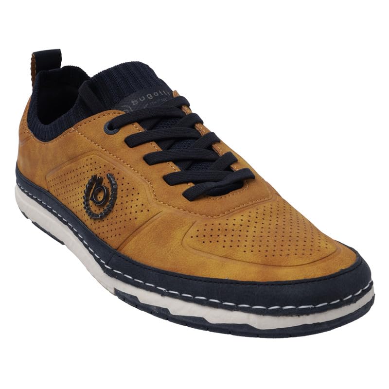 Image of Bugatti Vanadium Yellow Mens Low Top Sneakers - UK 9