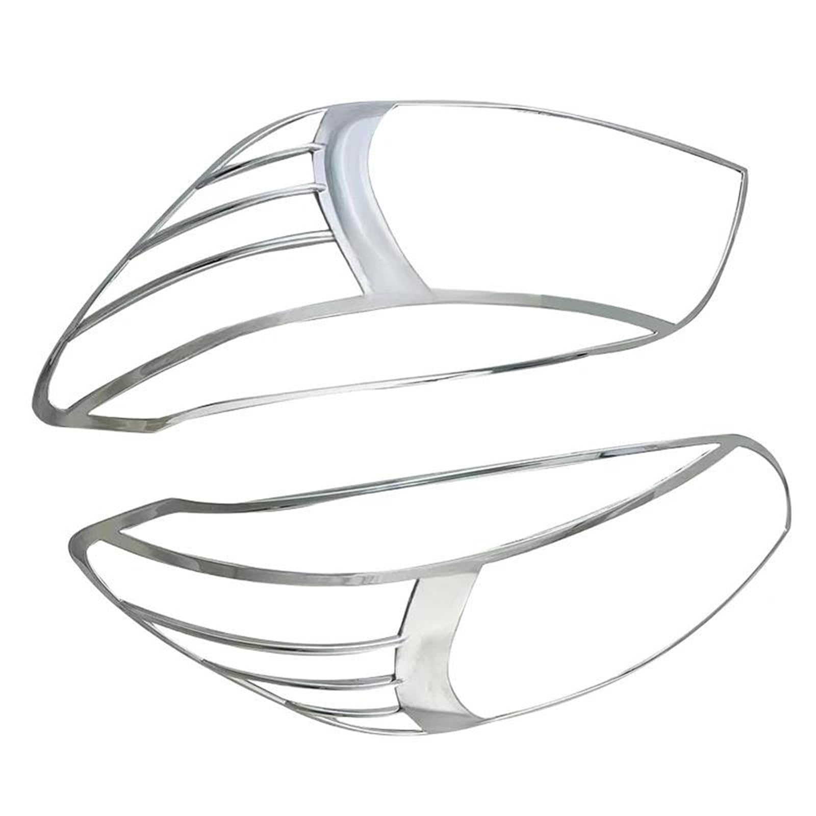 Feu arrière couvercle chrome plastique ABS anti-rayures - 4