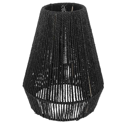 jojofuny 小型ランプシェード 紙紐編み アライトカバー 天井吊り下げ 簡単設置で自然な和風空間演出