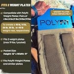 POLYFIT (Fortify) Weighted Vest for Strength and Endurance Training, Rucking, Fitness Workouts, Running, WODs - Image 5
