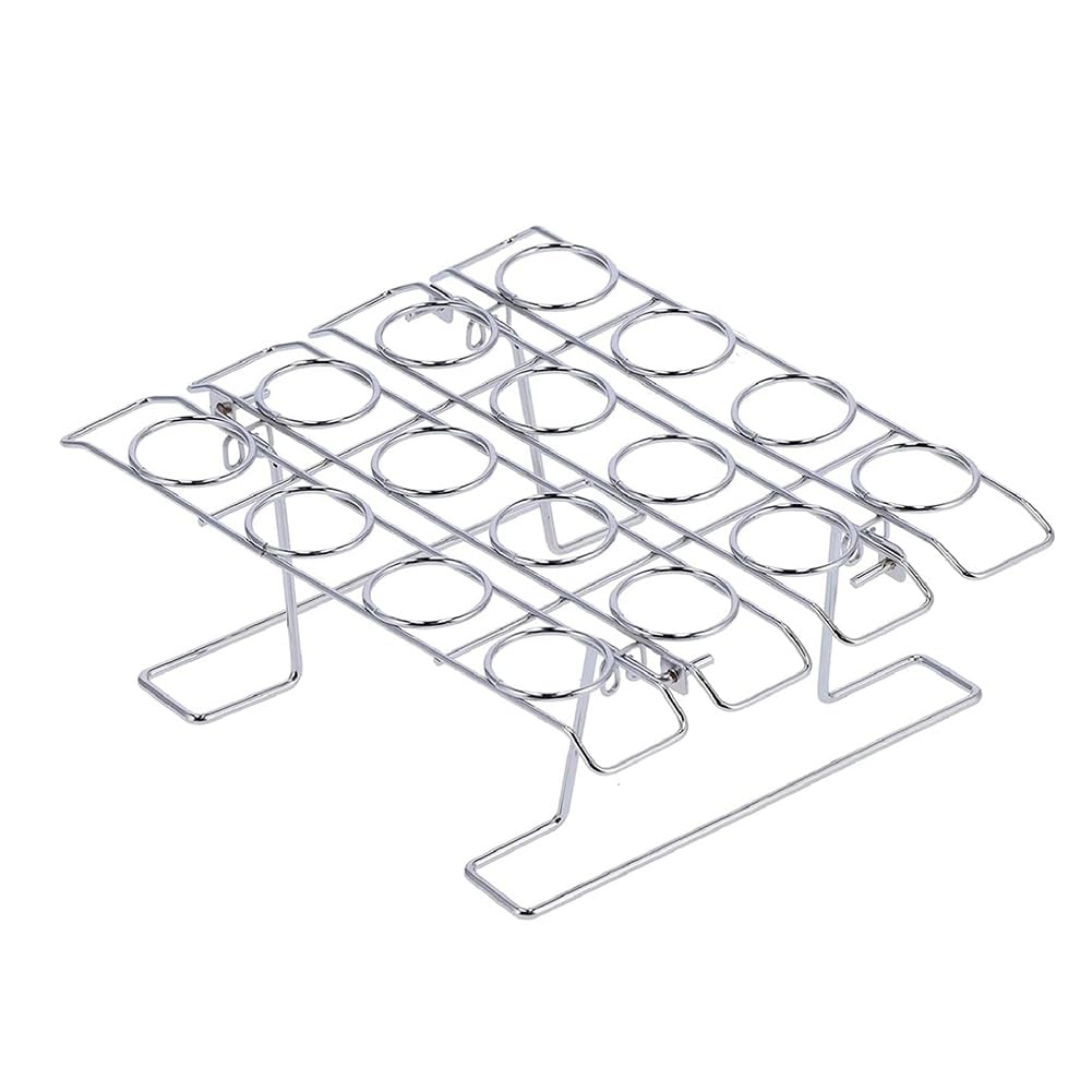 CTRLZS Baking Rack for Cupcakes& Ice Cream Cones, 16 Cavity Metal Stand Waffle Cone Holders