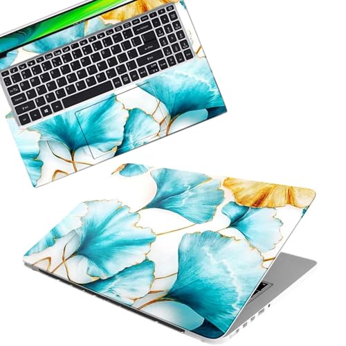 Image of Galaxsia Floral D18 Full Body Vinyl Laptop Skin /Sticker /Cover Upto 15.6 Inches Laptops Laminated-Removable-HD Quality Compatible for Hp-Dell-Sony-Lenovo-Asus etc.(15x10 Inches)
