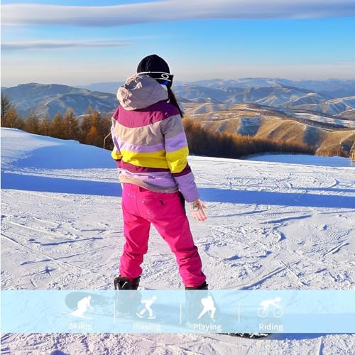 Xiuyer Guantes De Invierno para Niños, Guantes De Nieve para Niños Guantes Cálidos Impermeables para Patinaje Esquiar Ciclismo Snowboard para Niños Niñas 2-13 Años,Guantes De Nieve para Niños - imagen 7