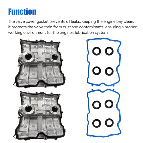 Image of VS50830R Engine Valve Cover Gasket Set Fit for Subaru Crosstrek Impreza XV Crosstrek 2.0L for Forester Legacy Outback 2.5L H4 2011 2014 2015 2016 2017 2018 2019 Replace # VS50725 13270AA190