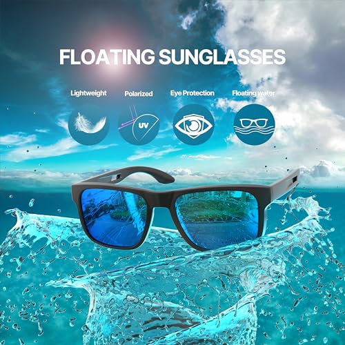 YOZISS Óculos de sol esportivos polarizados flutuantes para homens e mulheres, pesca, caiaque, surfe