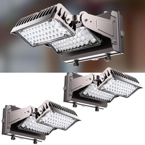 Image of Lightdot 250W LED Wall Pack Lights,360 Adjustable Panel with Dusk to Dawn Photocell, 37500Lm 5000K IP65 Outdoor Security Lighting for Warehouse,Building,Yard,Factory,Garage, ETL(Height:20~35ft)