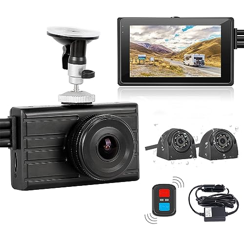 VSYSTO 3CH Truck Dash Cam, 3
