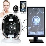 LISTaRSw 21,5-Zoll-Gesichtsanalysegerät, Intelligenter Ki-Hautdetektor, 20 Testelemente + Vorhersage Der Hautsymptomanalyse + Empfohlene Hautpflege White