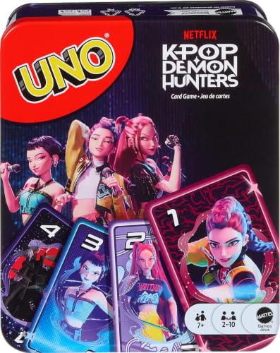 Image of Mattel Games UNO Netflix KPop Demon Hunters Card Game