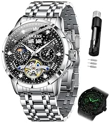 G6690: Silver band & black dial