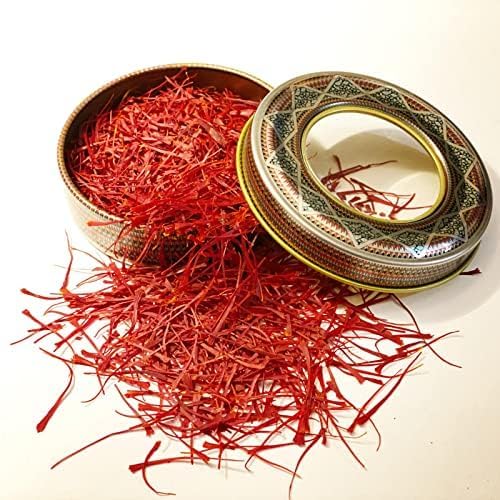 Miniatura 4 de Hilos de flores de azafrán, 100% orgánico y puro, seleccionado a mano, azafrán rojo premium (0.07 oz)