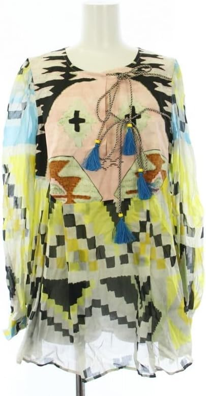 マックスマーラ ウィークエンドライン MAX MARA WEEKEND LINE ブラウス チュ 長袖 総柄 切替 IJ42 L マ