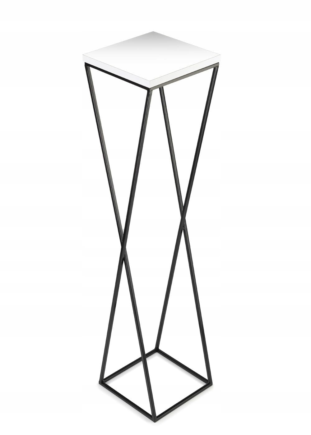 Howhomely Black 70 Cm Flower Stand With Mdf Board / White Loft