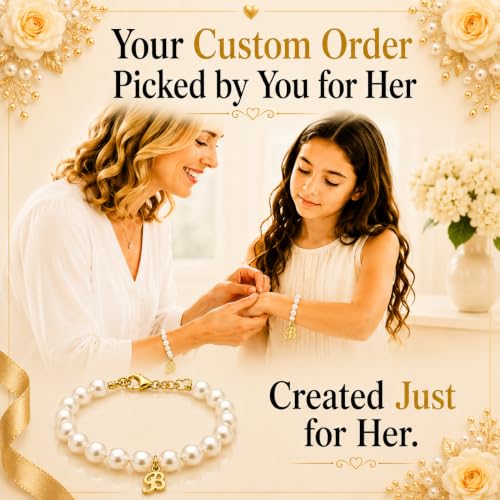 Image of Baby Crystals White Pearl Bracelet for Girl | Birthday Gift | Girl Jewelry