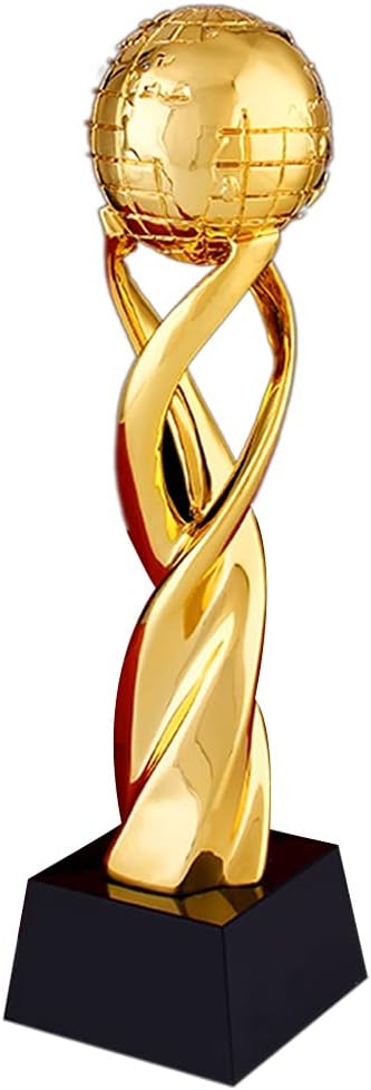 Teamwork Trophy Corporate Annual Meeting Trophy School Team Competition Trophy Office Decorations (Gold 30cm)