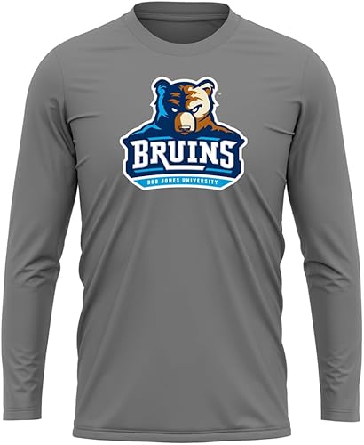 Camisa deportiva de manga larga oficial de la NCAA Collegiate para hombre, logotipo primario, colección carbón