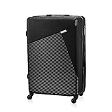 BETLEWSKI - Maleta rígida grande - Maleta de viaje con 4 ruedas - Maleta rígida ligera ABS con cerradura - Modelo Júpiter, Negro , large, Maleta