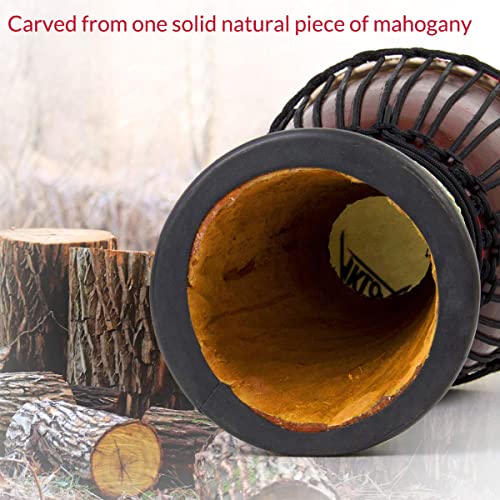 Djembes Drum Aklot African Drum Hand-Painted 9.5'' X 20'' Mahogany Goatskin Drumhead For Adults Starter Beginners #TOP6