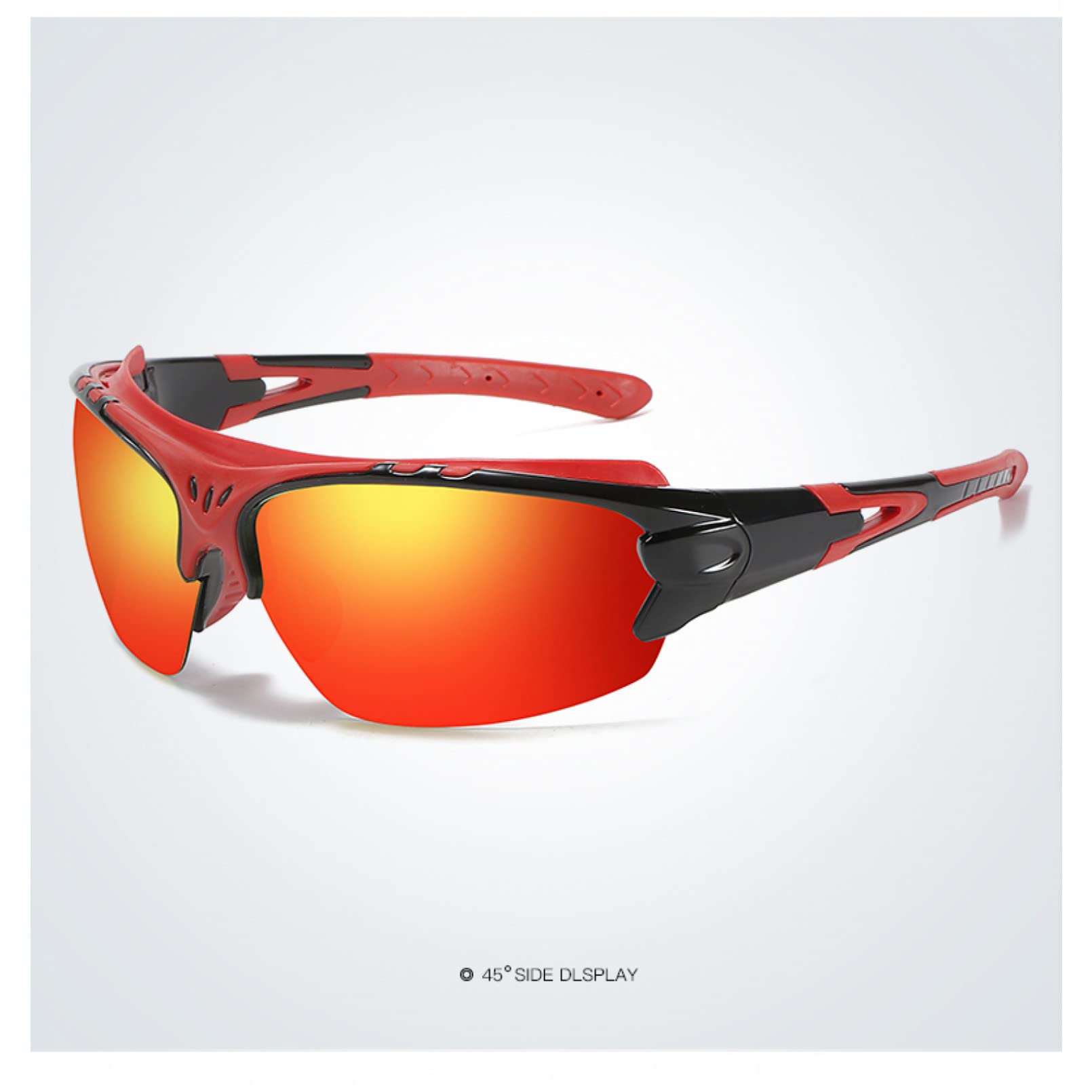 Gafas de sol de los hombres polarizadas gafas de sol deportivas parabrisas Ciclismo gafas al aire libre UV400