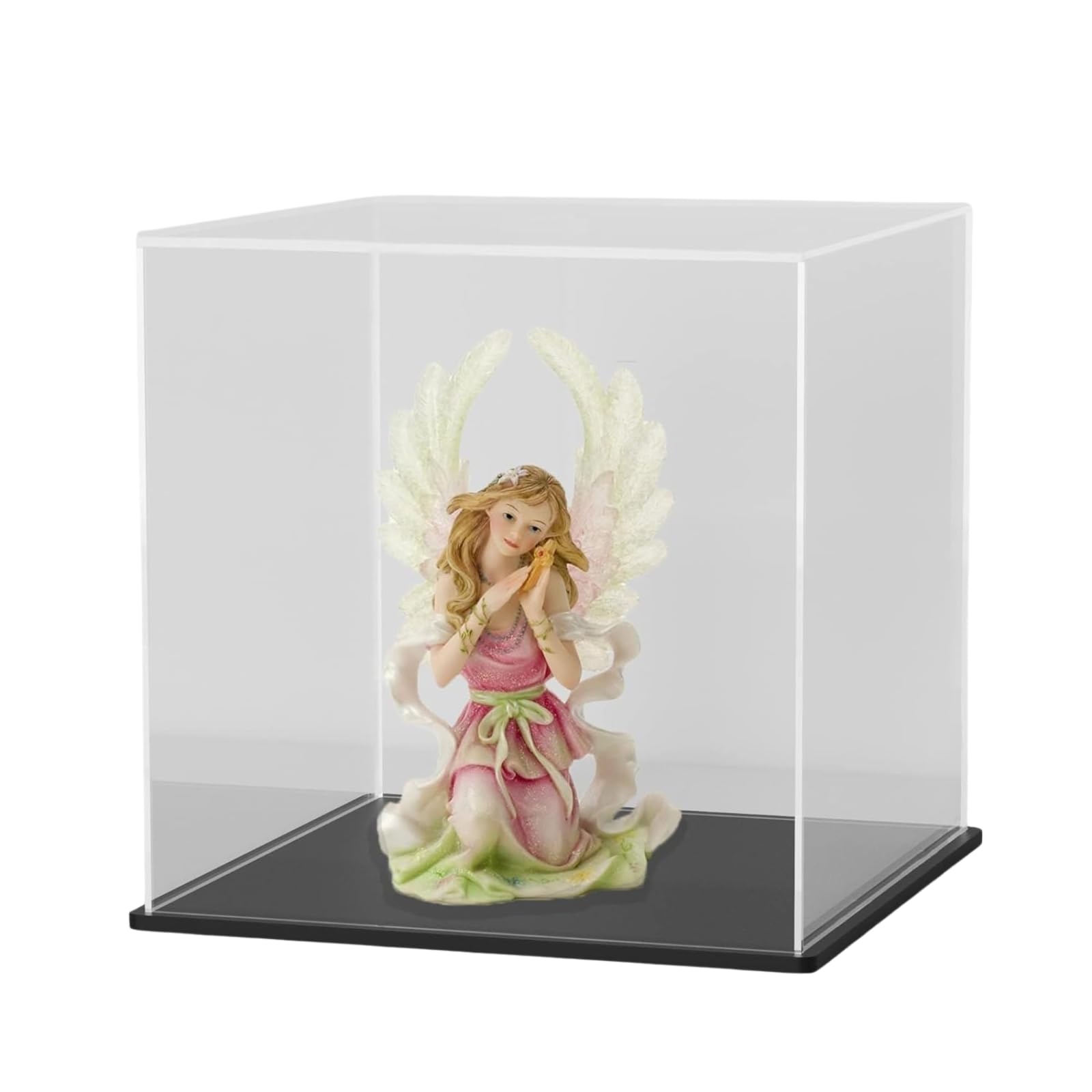 Premium Acrylic Display Box with Black Base | Transparent Dust-Resistant Cube for Toys, Models & Memorabilia (5x5x5 inch)-image-14