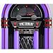 Victrola Mayfield Full Size Jukebox, 3-Speed Belt Driven Turntable with Stereo Speakers & Subwoofer, Wireless Bluetooth Music Streaming, FM Radio, Premium Cartridge, LED Lights, Easy Setup
