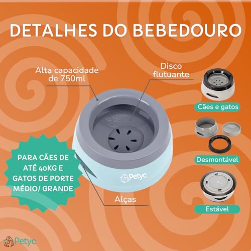 Kit Jogo Americano + Bebedouro Pelo Longo e Comedouro Lento PETYC Tapete Silicone Pote Pet (Rosa)