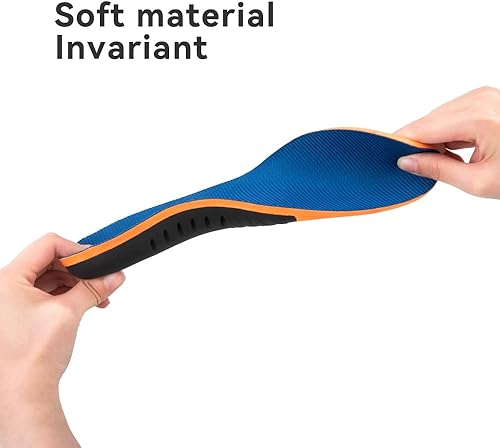 Miniatura 7 de SECOTAN Plantillas ortopédicas para aliviar el dolor, fascitis plantar, plantillas de soporte para el arco para el máximo apoyo, absorción de