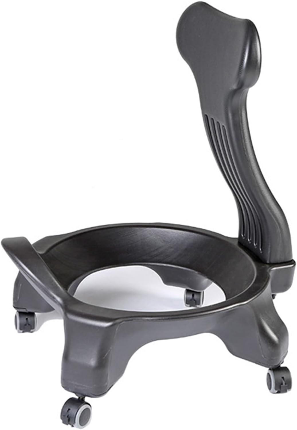 Ball Chair Base Only with Back Support ＆ Wheel, Ergonomic Exercise Ball Chair for Desk, Yoga Ball Office Chair Rolling Base Only