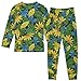ODAWA Fall Outfit Toddler Tropical Leaves Long Sleeve 2 Piece Set 3T