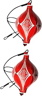 VANZACK 2 Peças Saco De Couro Reflexo De Boxe De Areia Saco Portátil Saco De Boxe Saco De Boxe Saco De Boxe Saco De Boxe Saco De Extremidade Dupla Âncora Saco De Areia De Cabeça Dupla