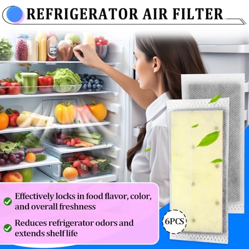 Image of 6 Pack Refrigerator Air Filter Compatible with Frigidaire PureAir PK-2