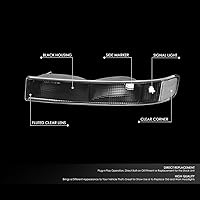 Vista 2 de DNA MOTORING BL-CEGS03-BK-CL1 Par de luces de estacionamiento/señal de giro estilo OE para parachoques delantero Compatible con 03-14 Express Savana