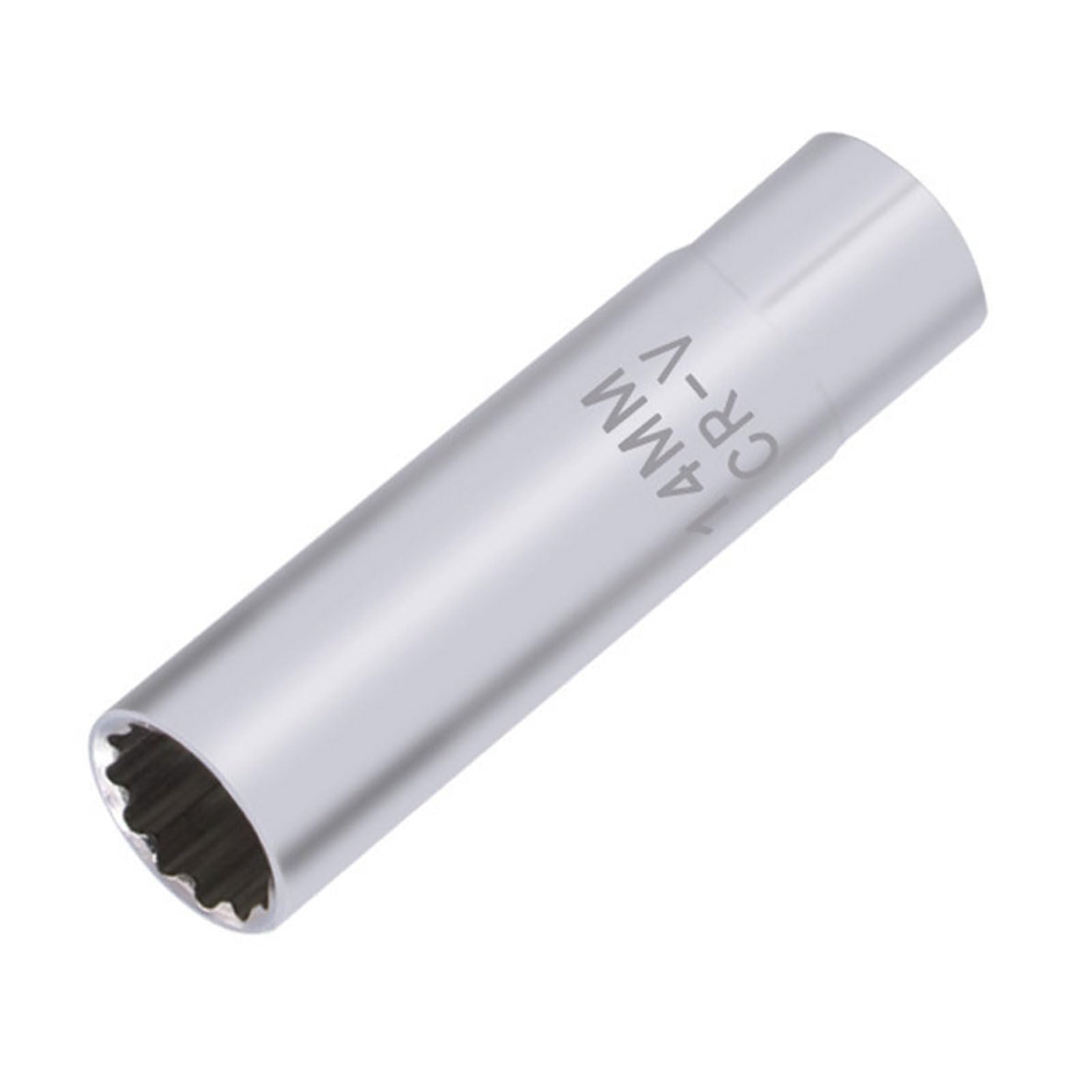 Tsophreniq Efficient Automotive 14Mm Sparks Plugs Socket Wrench 12 Point Configuration Maximizes Grip For Confined Areas Sparks Plugs Remover Socket