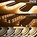 PAUTIX 5V USB COB LED Strip Lights UL-Listed Dotless LED Lights with RF Remote,6.56ft Dimmable 3000K Warm White TV Backlight,Flexible Under Cabinet Tape Lights for Bedroom,Kitchen,Shelves Lighting