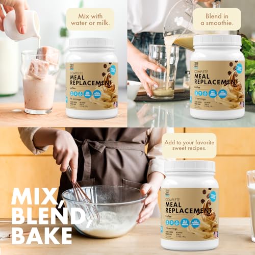 yes you can meal replacement shake - 20g protein 4g fiber 21 vitamins amp minerals 0g added sugar - meal replacement protein powder - complete all-in-one nutrition - 15 servings coffee