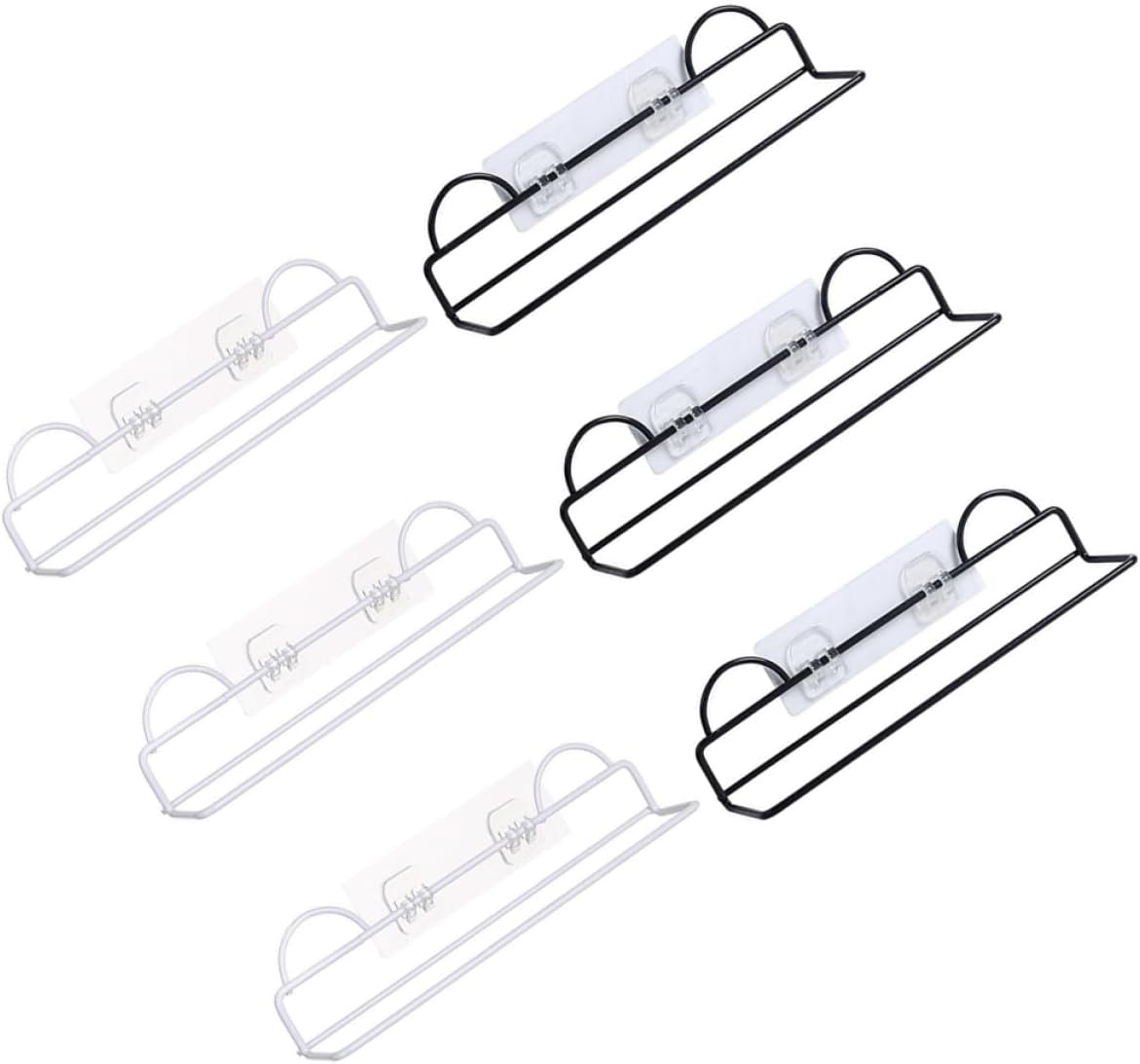 6pcs Shoe Display Rack Iron Slipper Rack Holder Space Saver Wall-Hanging Shoes Organizer Household Holder