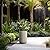 Kante Tall Fulted Planter, 17.7 Inch Tall Round Concrete Plant Pots with Drainage Hole and Rubber Plug, Modern Decor for Indoor Outdoor Plants, Flower, Weathered Concrete