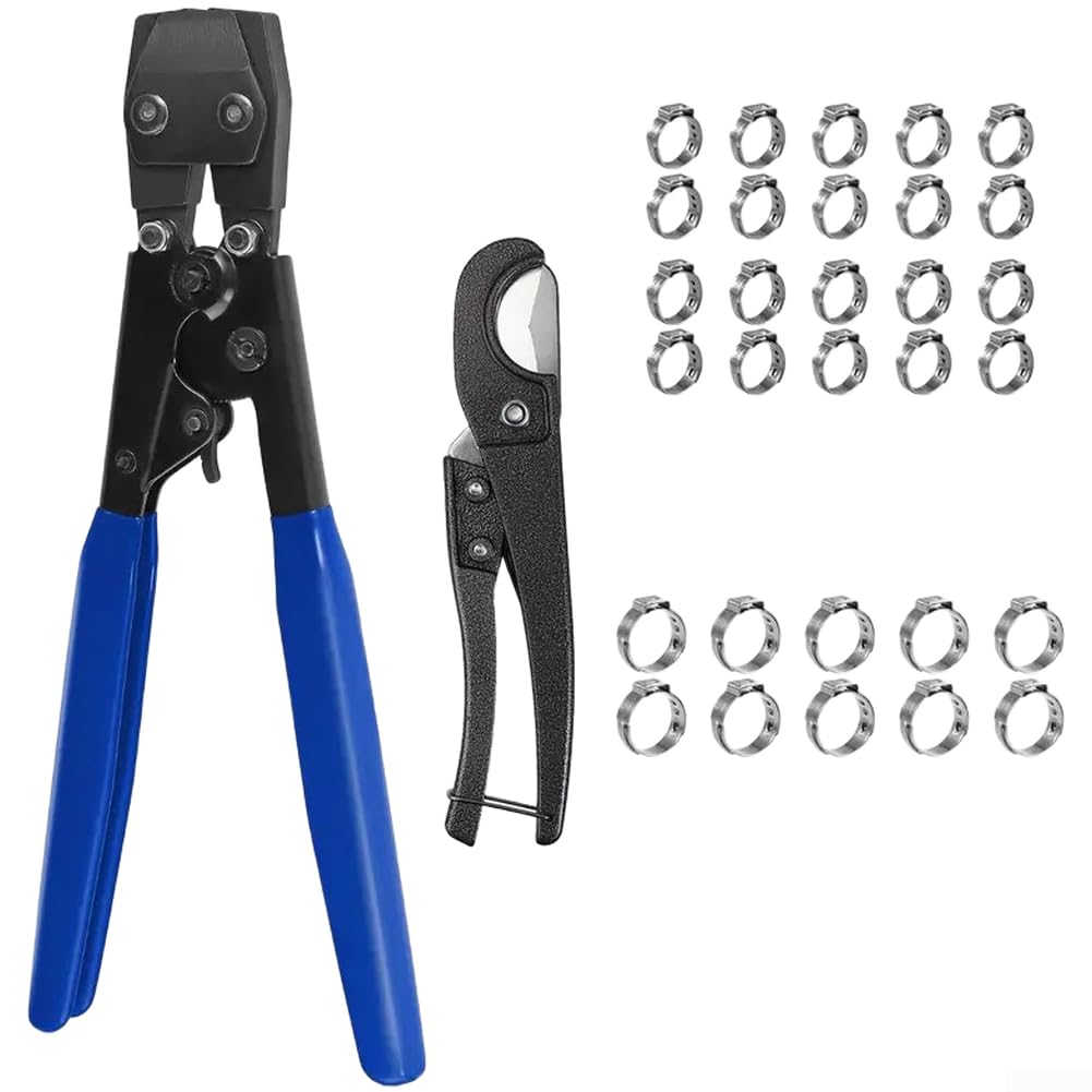 Pince de serrage PEX outil reglable robuste pour tuyau et cage a billes 13-23mm