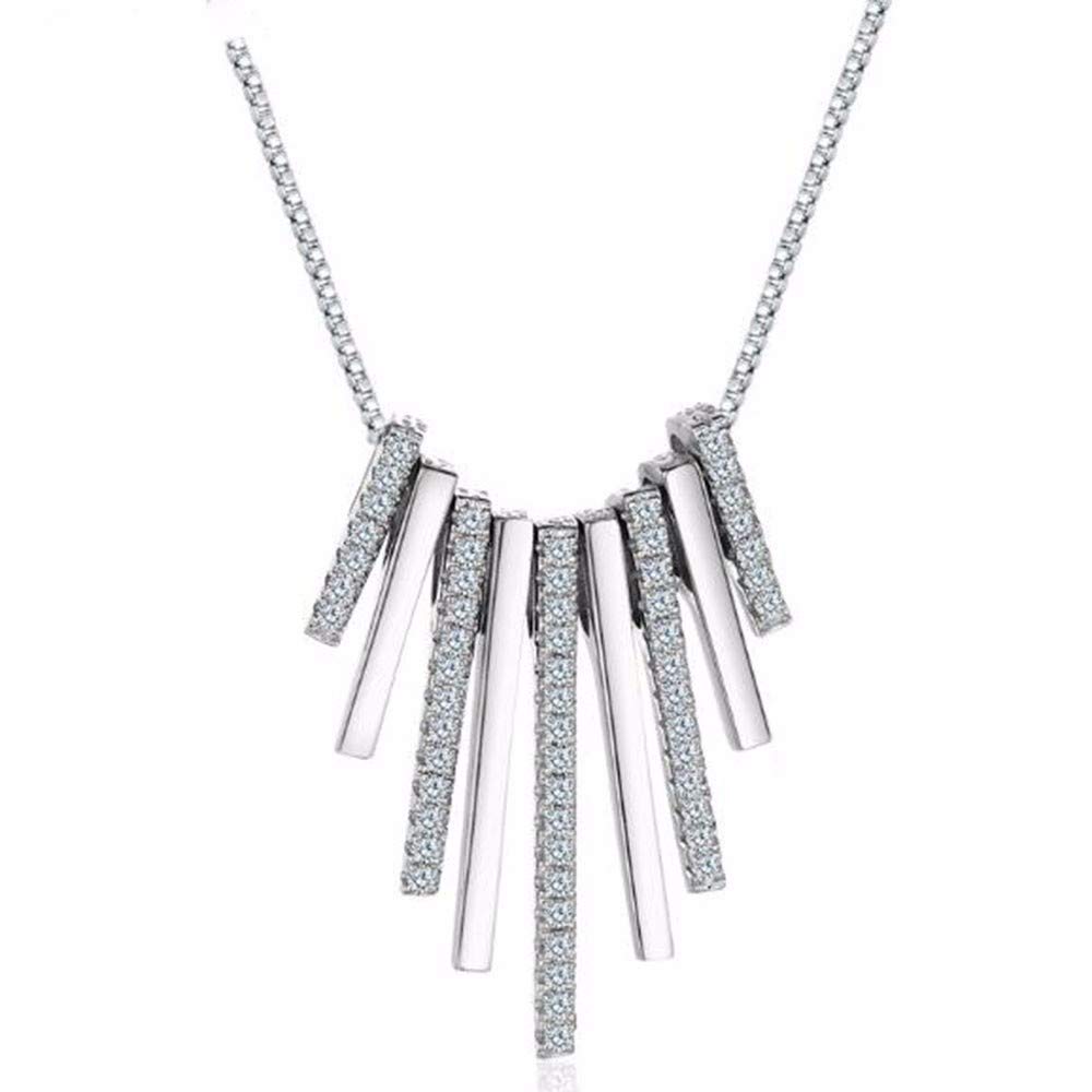 Collier Pendentif en Argent Sterling 925 et zircones, le cadeau d'anniversaire idéal pour elle