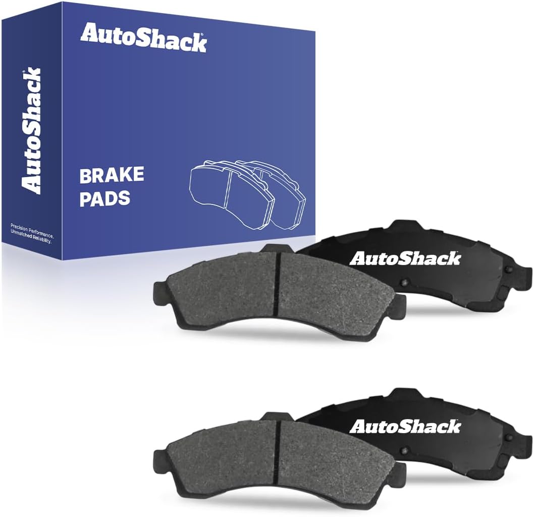 AutoShack Front Ceramic Brake Pad Set Replacement for 2002-2005 GMC Envoy 2002-2005 GMC Envoy XL 2003-2006 Chevrolet SSR 2002-2005 Chevrolet Trailblazer 2003-2005 Isuzu Ascender 2005 Saab 9-7x 4-PC