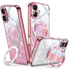 Clear Glitter Rose Gold