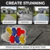 Castle Stone Hexagonal Stamped Concrete Mats Set of 8 37 x 35.5 Made in USA Professional Rigid&Flexible Concrete Stamps for Patios, Walkways & Driveways SM 1933/S-8